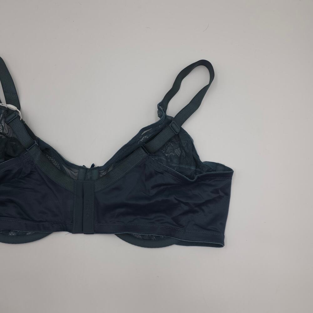 HSIA Bundle of Two Enchante Unlined Lace Underwire Bra Purple Balsam Blue 36G - Picture 4 of 10